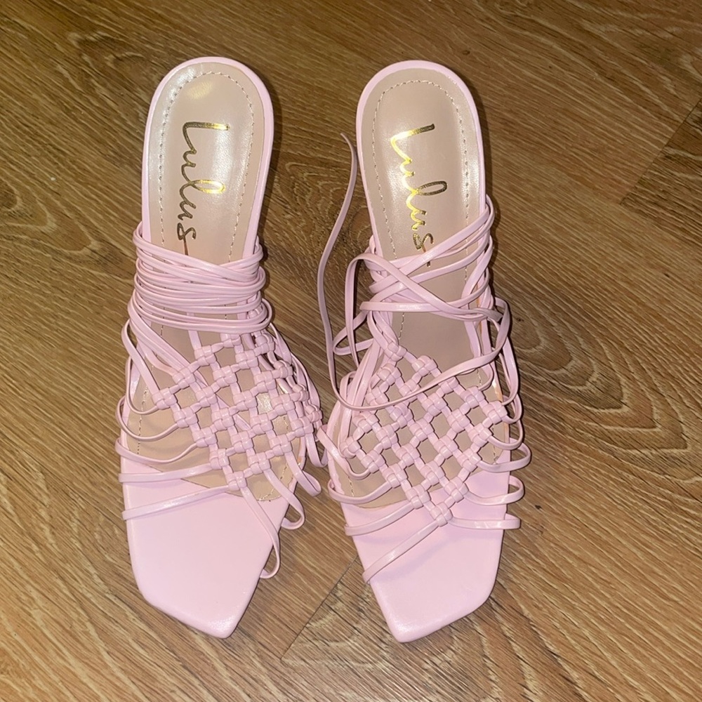 Strappy heeled sandals